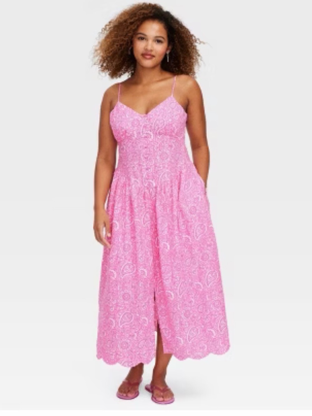 Roller Rabbit x Target Pink Paisley-Print Midi Dress